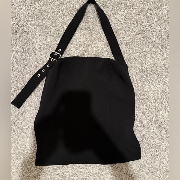 🛍️ 3/$25 Buckle Strap Open Back Top Edikted Black - Picture 5 of 7
